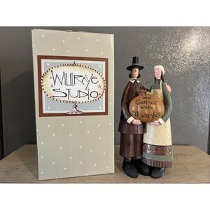 Williraye Studio "Simply Grateful" WW6122 American Folk Art Resin Collectible